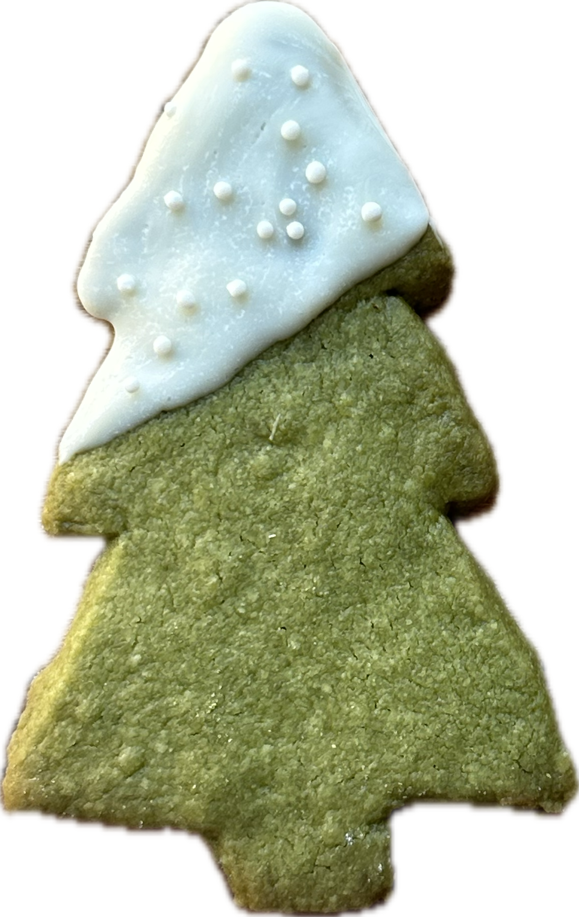 Matcha Shortbread Trees